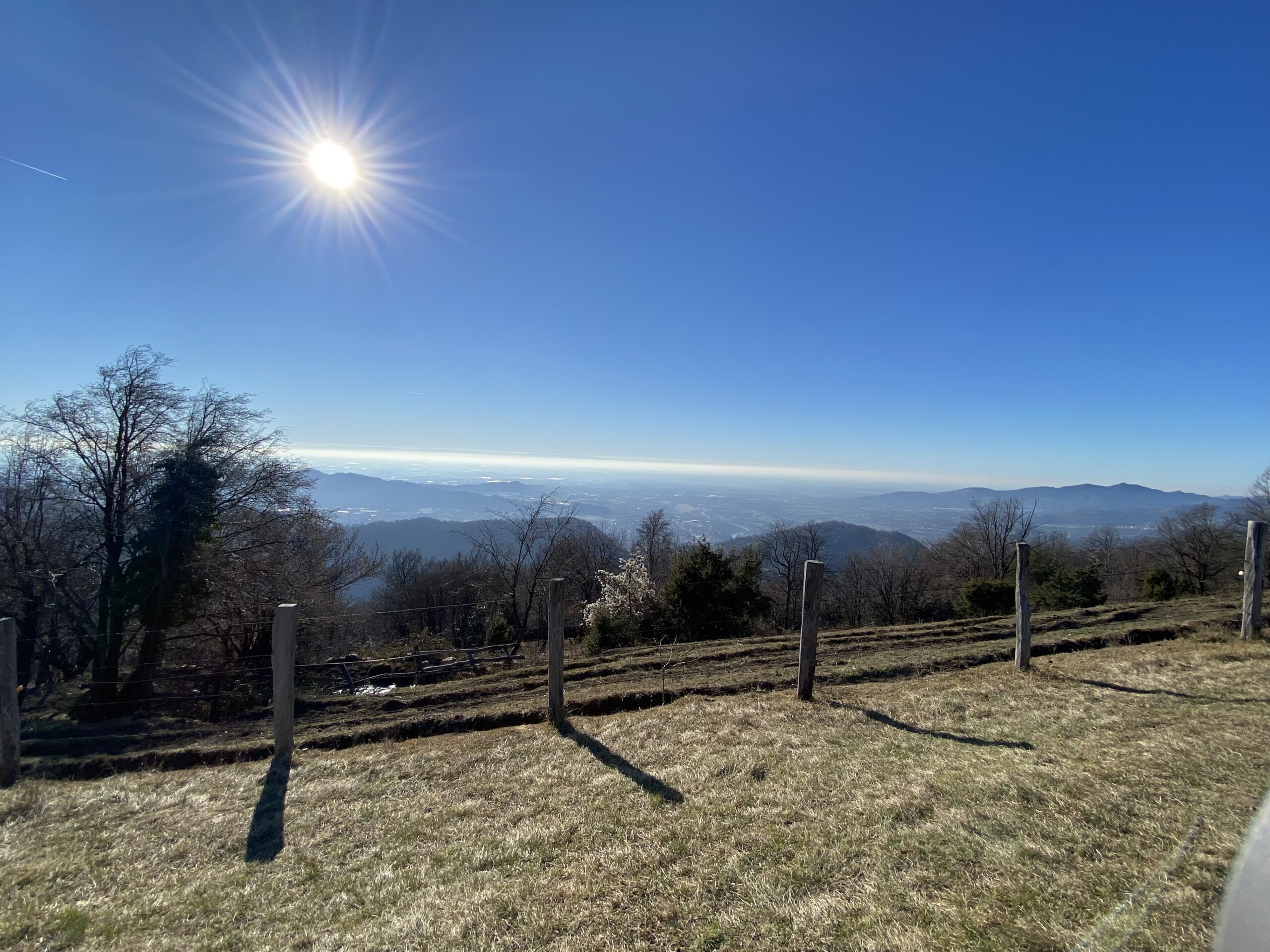 Vista verso la pianura padana